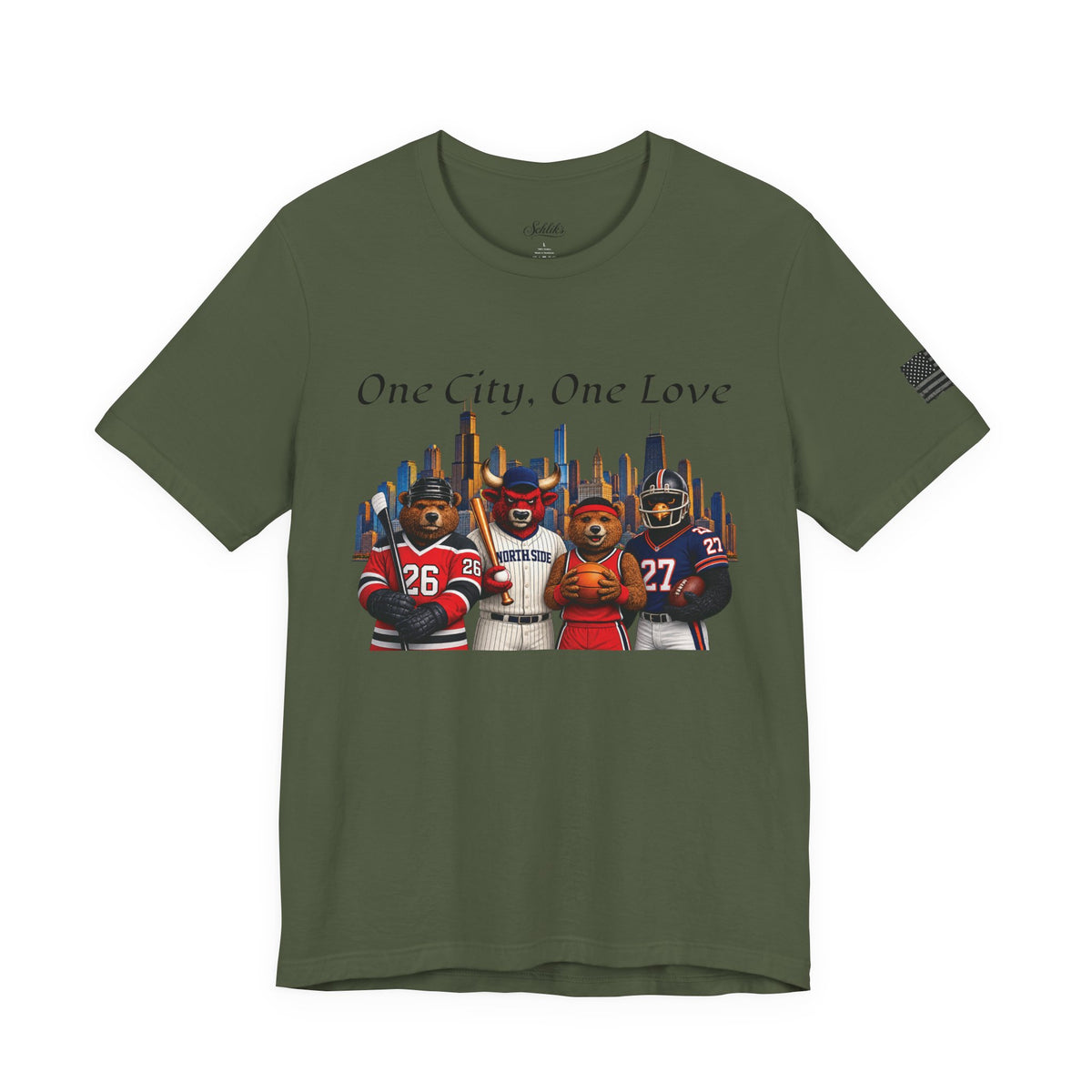 One City, One Love Military Unisex Jersey Short Sleeve Tee
