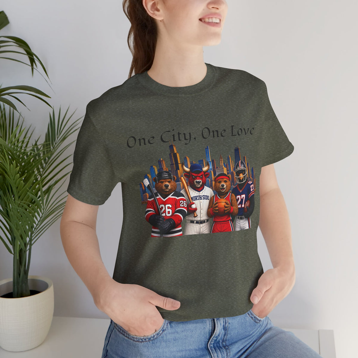 One City, One Love Military Unisex Jersey Short Sleeve Tee