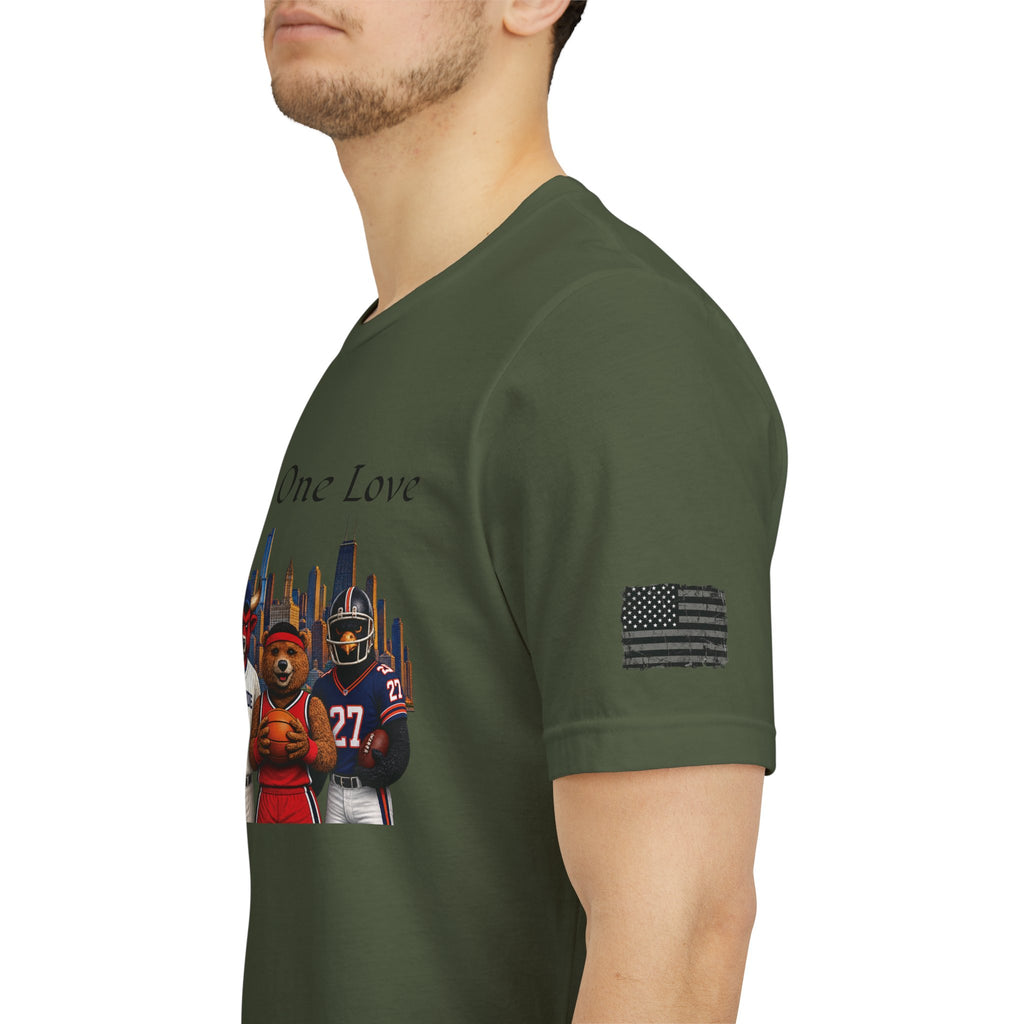 One City, One Love Military Unisex Jersey Short Sleeve Tee