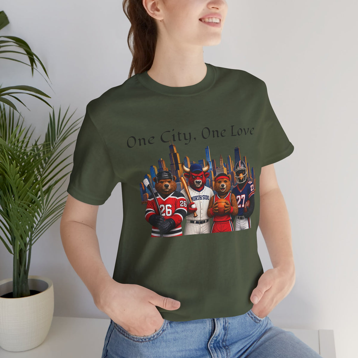 One City, One Love Military Unisex Jersey Short Sleeve Tee