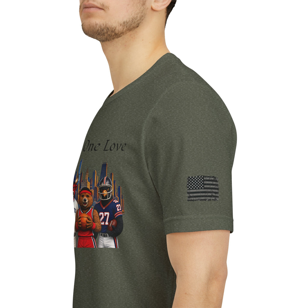 One City, One Love Military Unisex Jersey Short Sleeve Tee