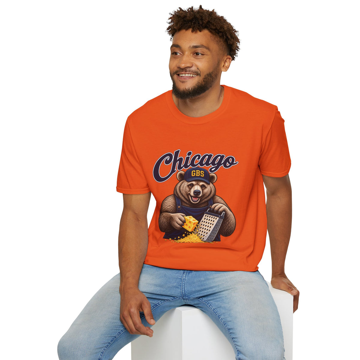Blue GBS Unisex Softstyle T-Shirt