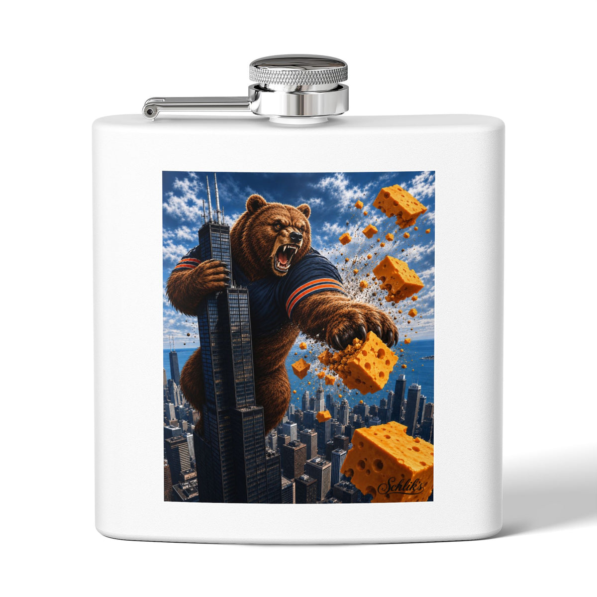 Our City Stainless Steel Flask, 6oz