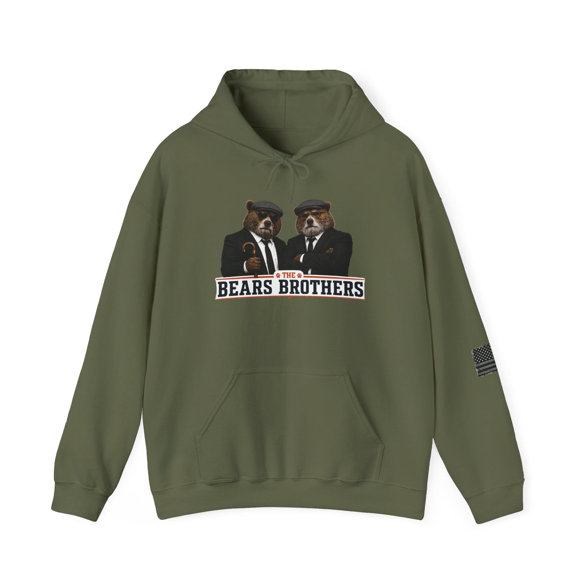 The Bear Brothers Military Unisex Heavy Blend™ Hooded Sweatshirt